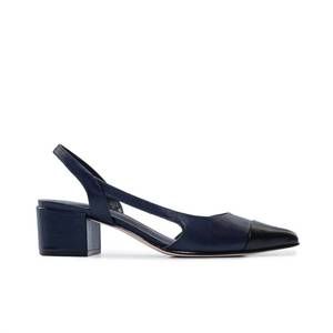 NEW BERNARDO women monroe antique calf shoes in dark navy